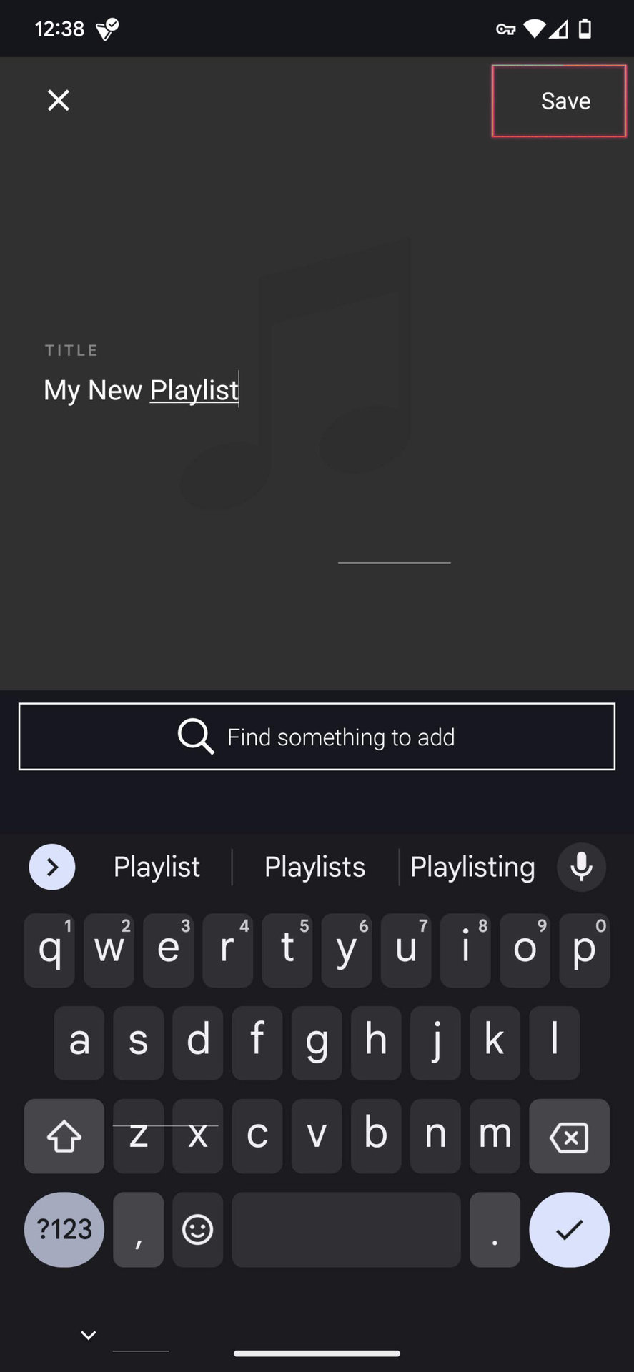 Making a playlist on Pandora for Android 4