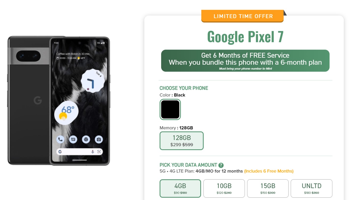 Mint Mobile Pixel 7 Deal