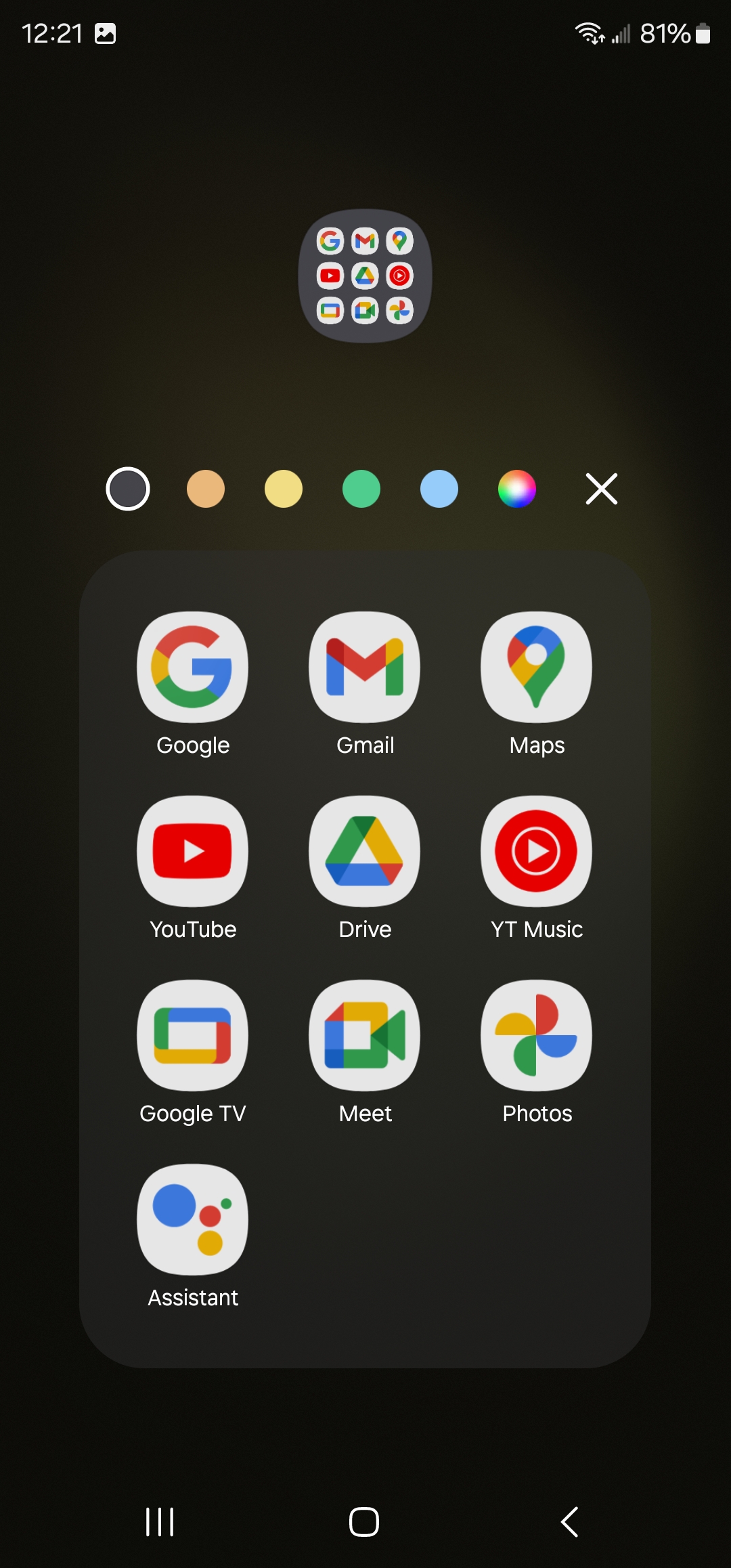 One UI Folder Colors