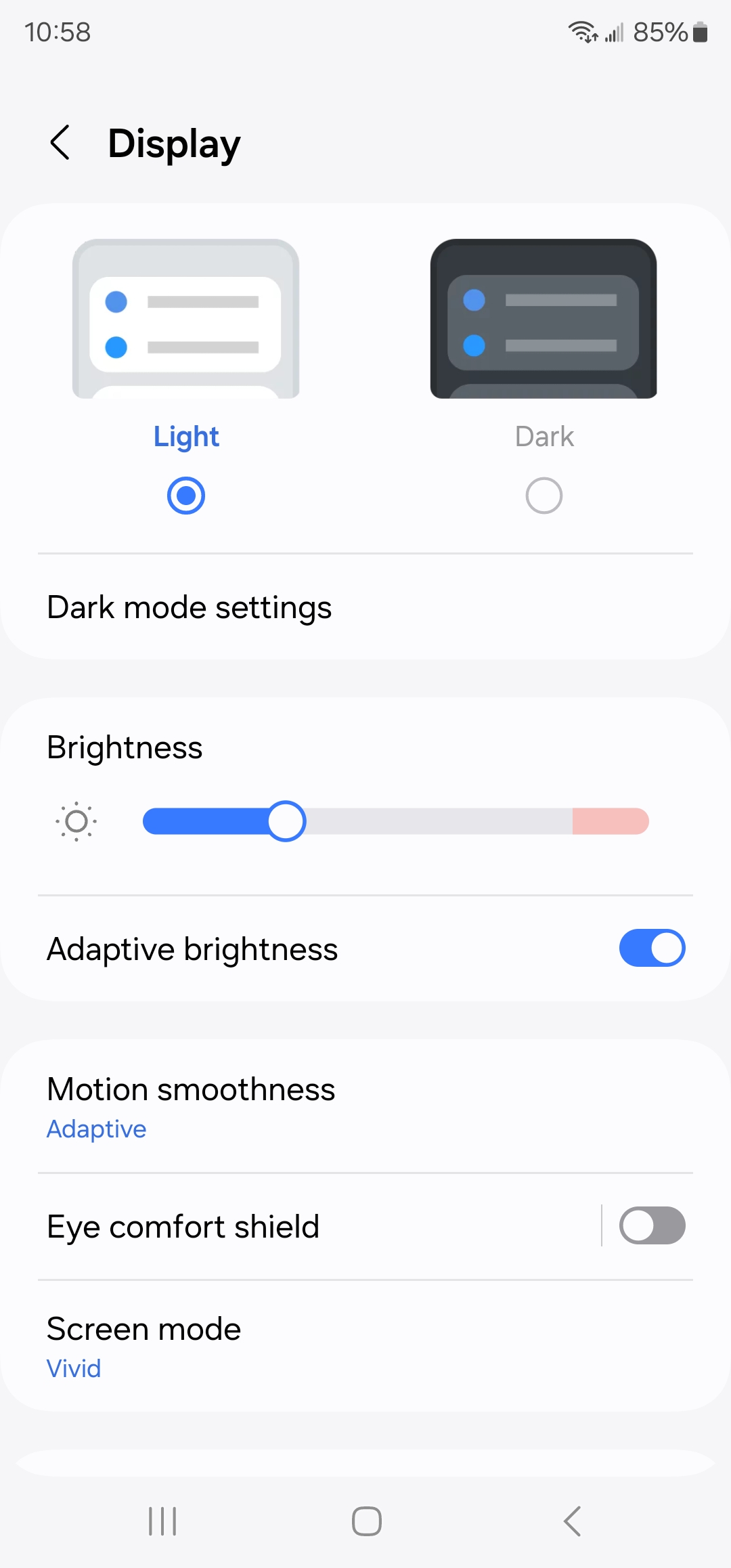 One UI Light Mode