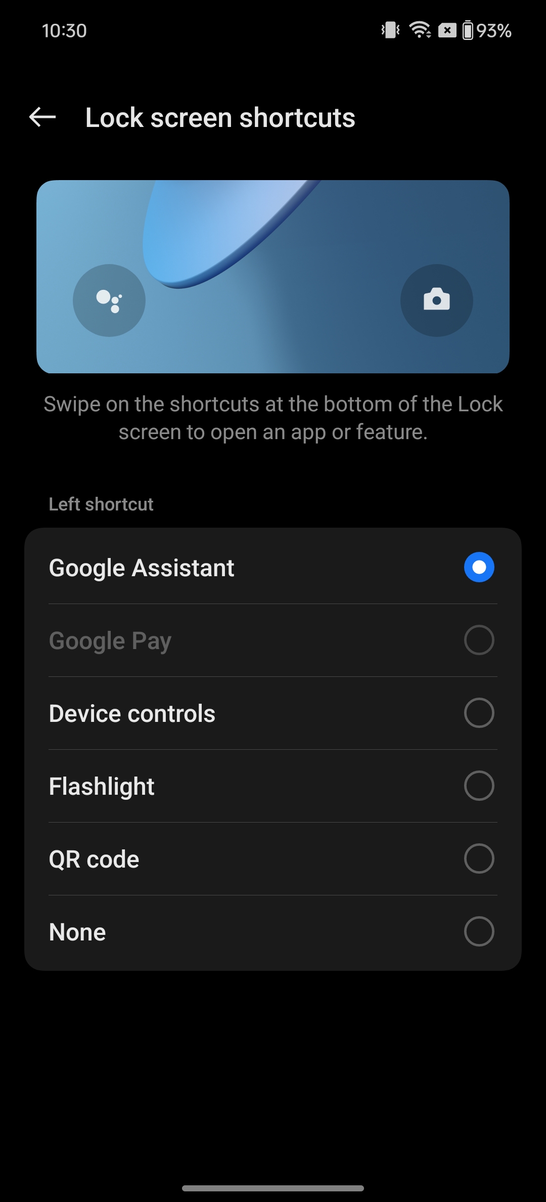 Oxygen OS Lock Screen Shortcuts