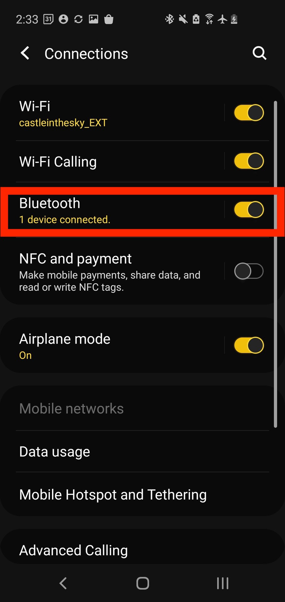 Reset AirPods Pro Android Bluetooth settings 2