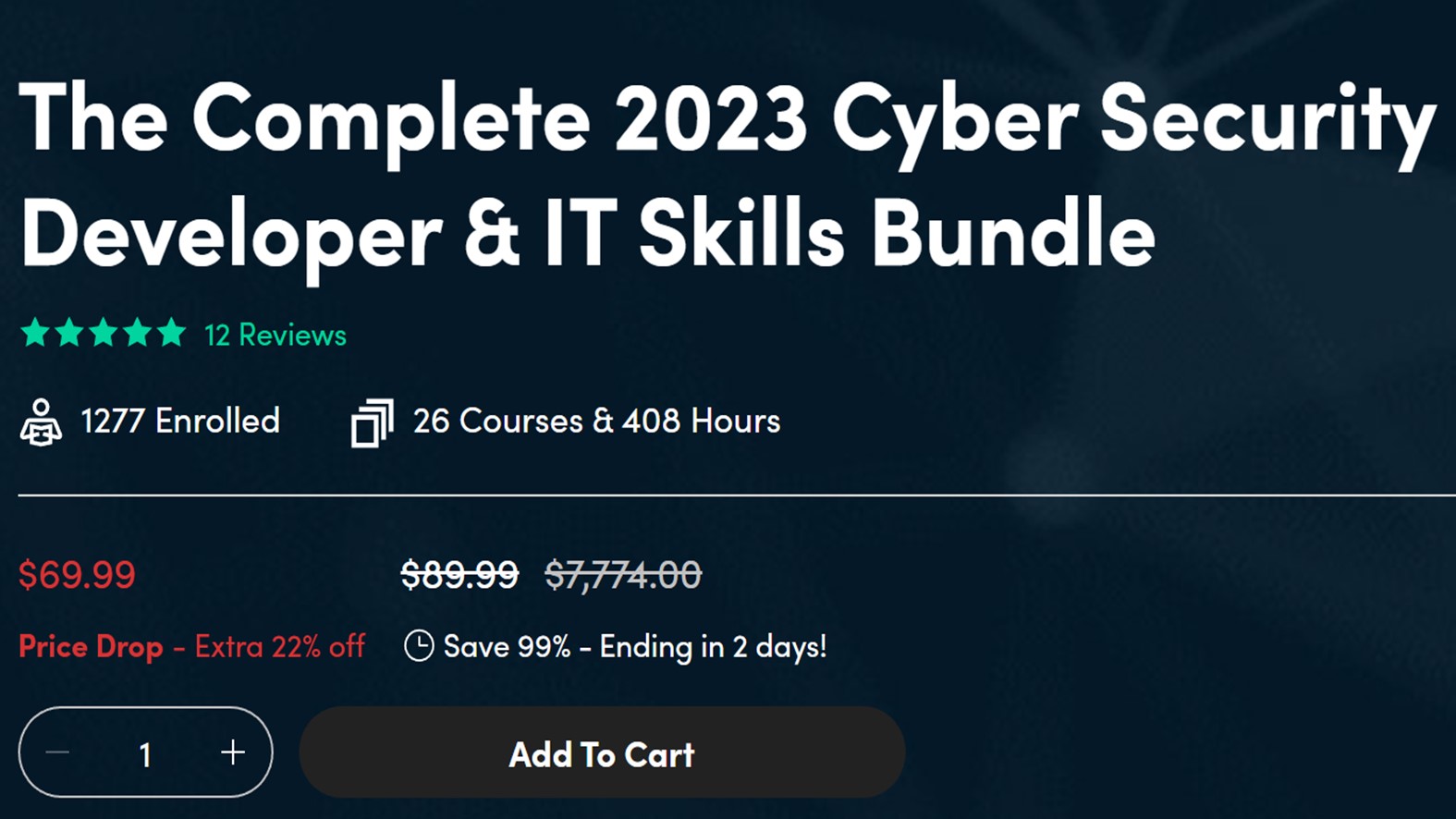 The Complete 2023 Cyber Security Developer and IT Skills Bundle