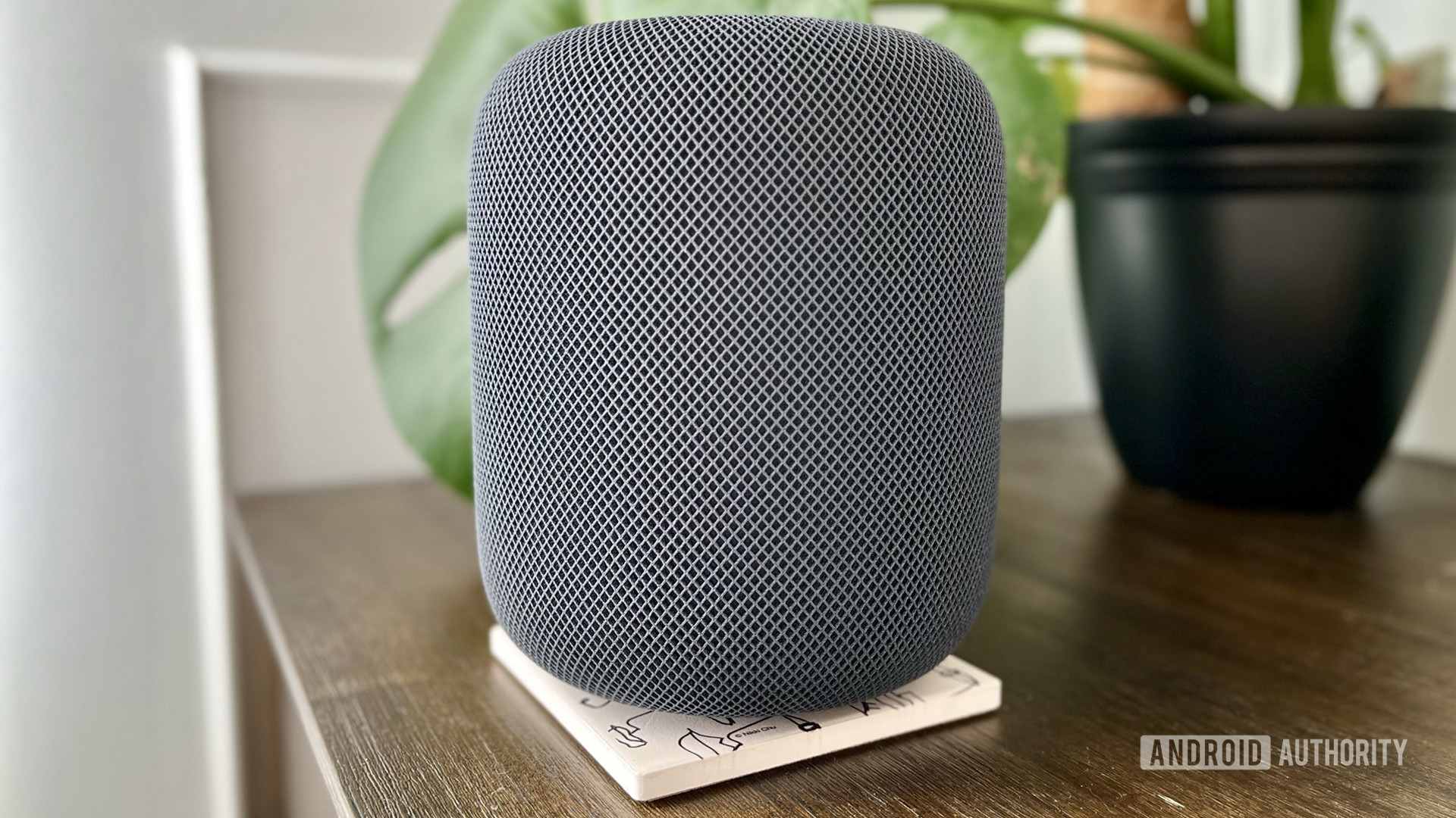 The HomePod 2nd gen in a living room