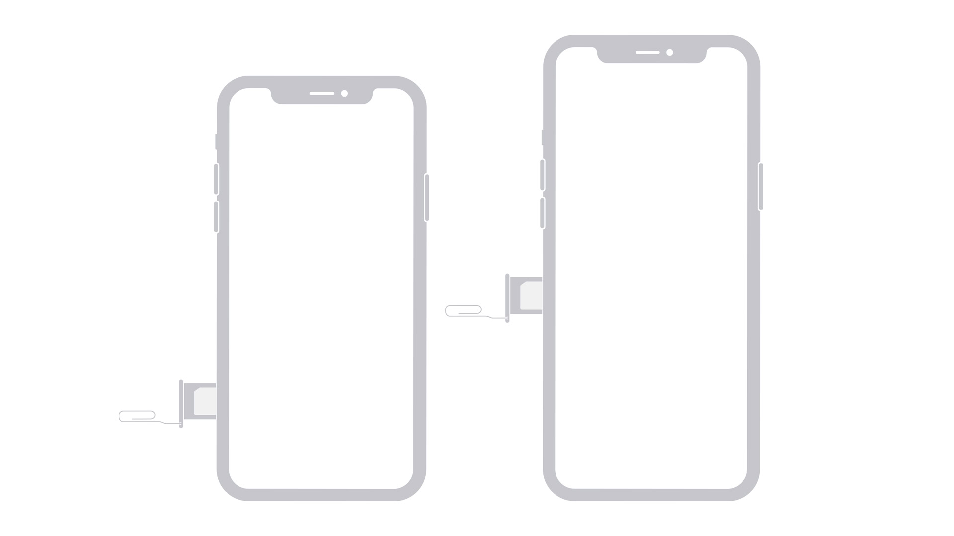 The SIM trays on the iPhone 12 lineup