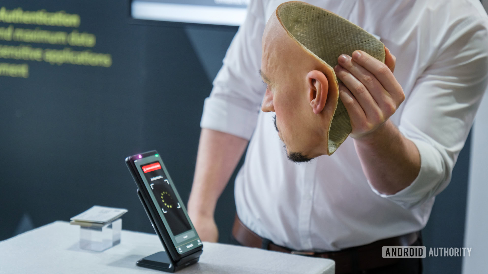 This cool face-unlock sensor sits under the display and can be used for payments