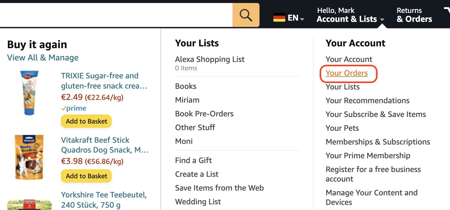 How to find archived orders on  - Android Authority