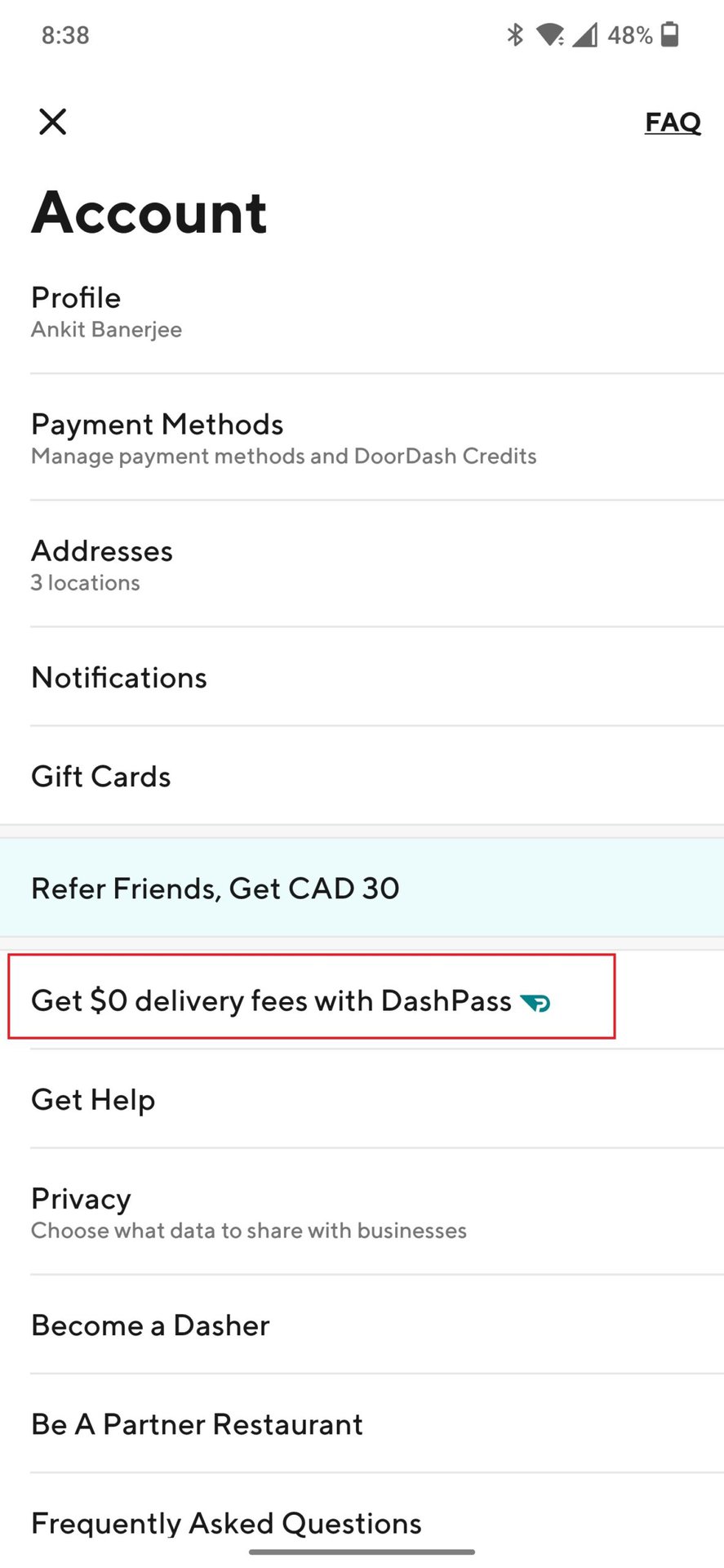 dashpass signup page