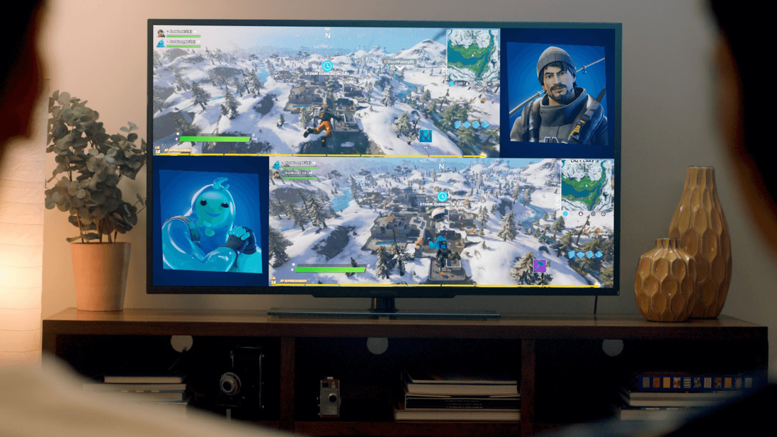 fornite split screen