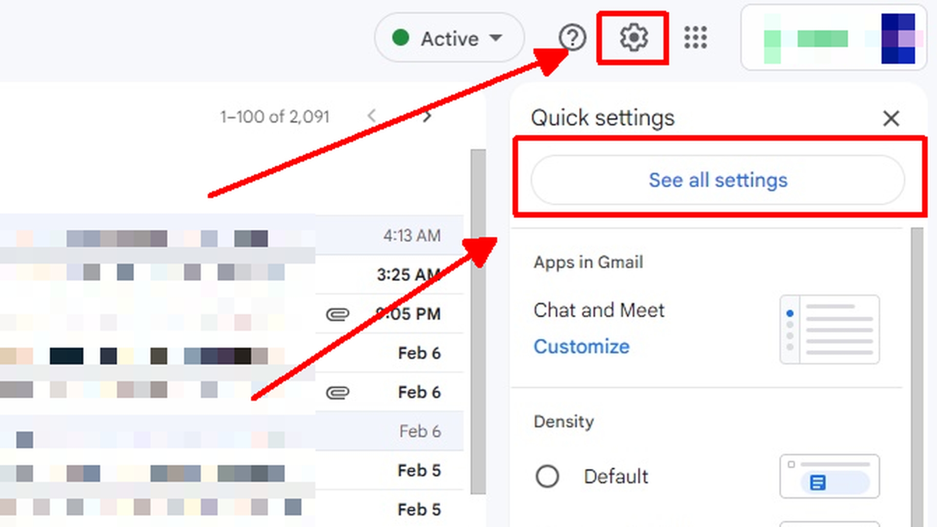 gmail settings cog out of office 1