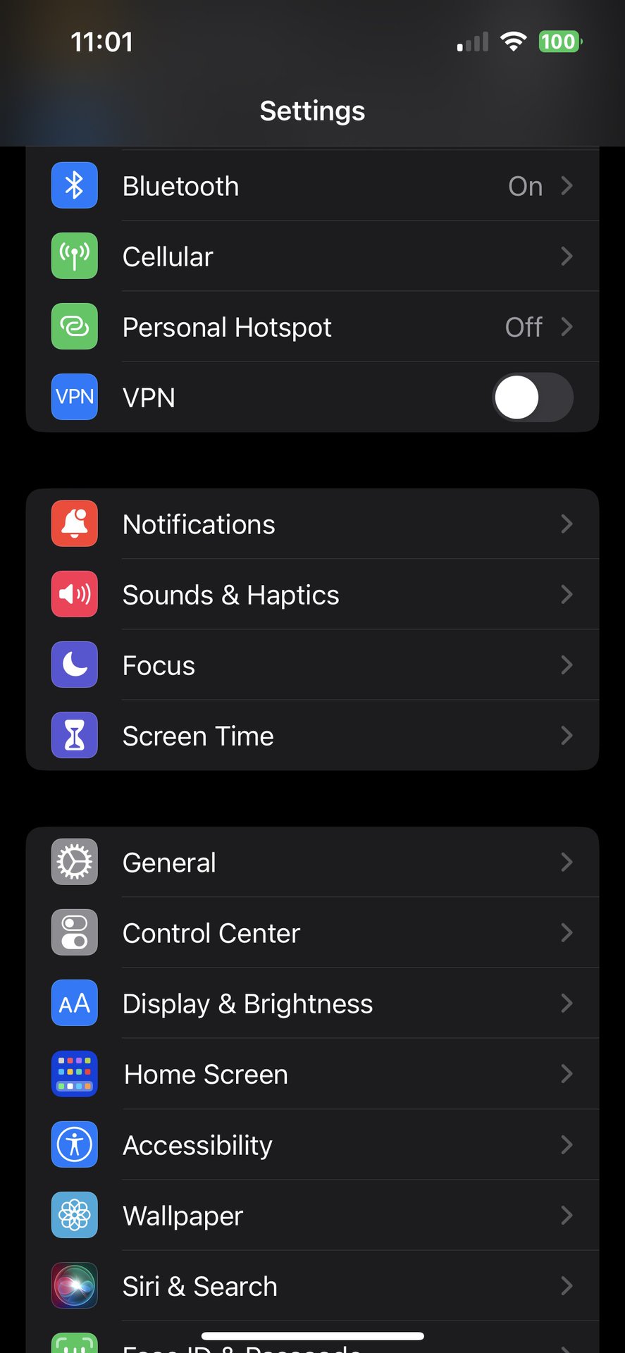 iphone settings haptics