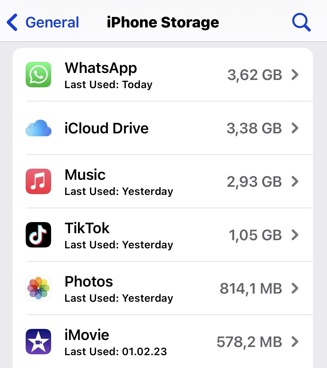 iphone clear storage apps