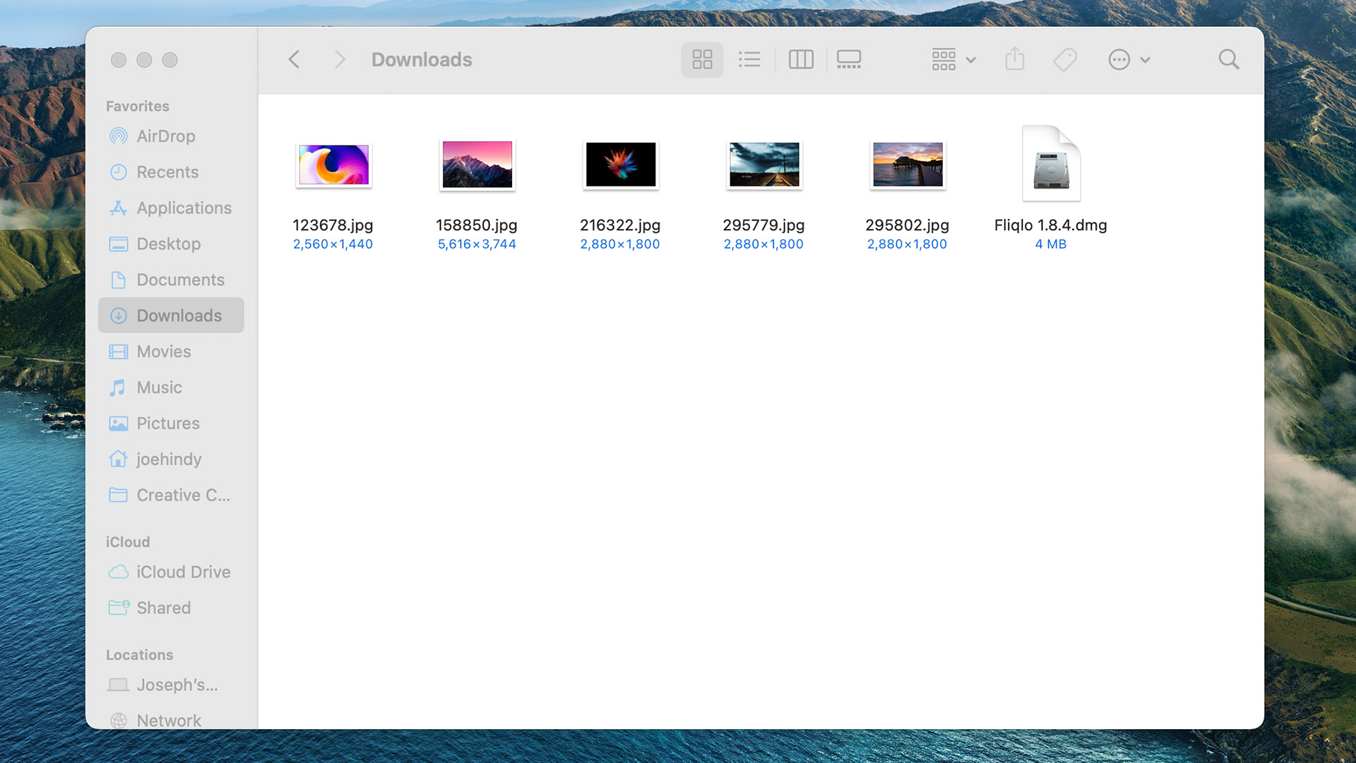 macOS download folder