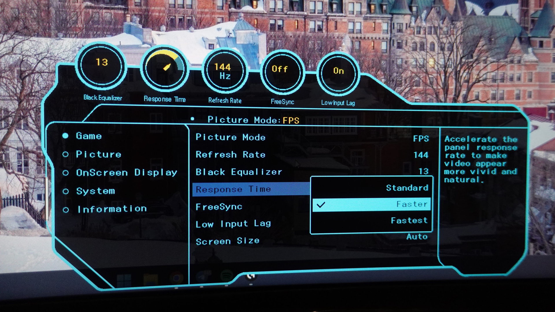 monitor response time osd