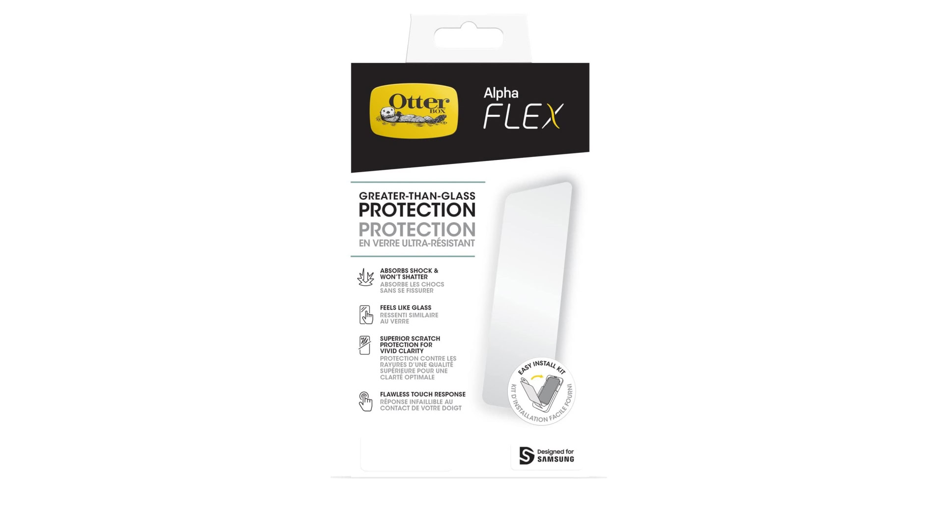 otterbox alpha flex screen protector galaxy s23