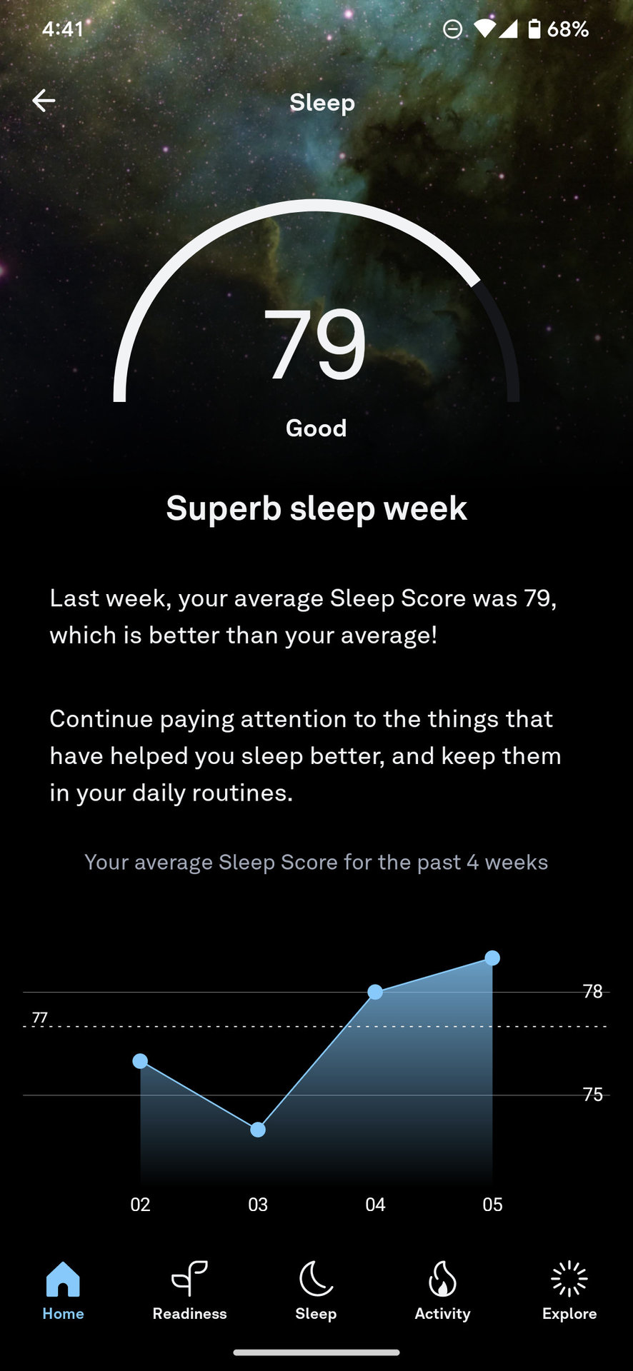 oura app score sleep