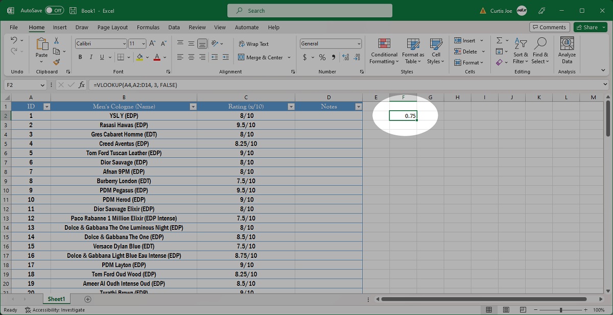 press enter to get the value youre looking for excel