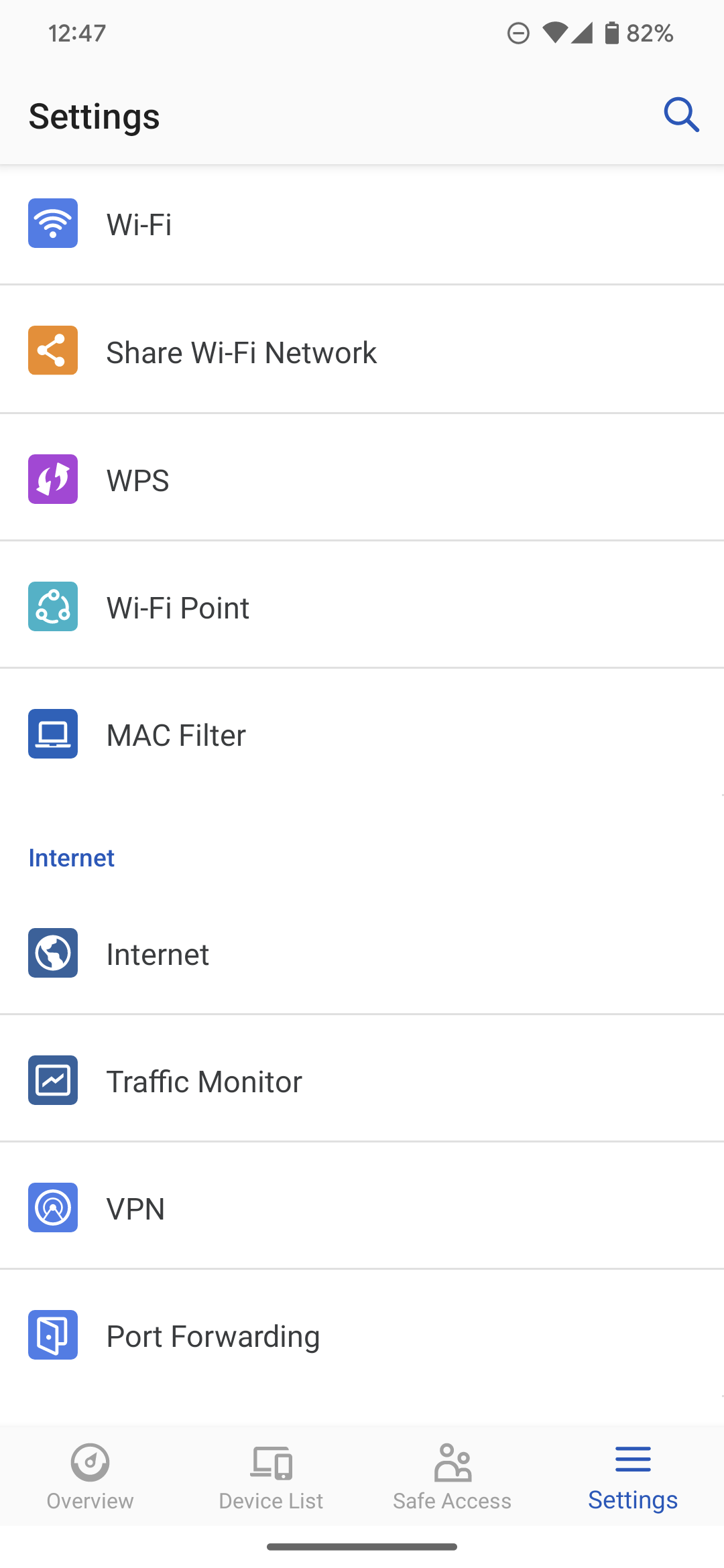 synology ds router app settings