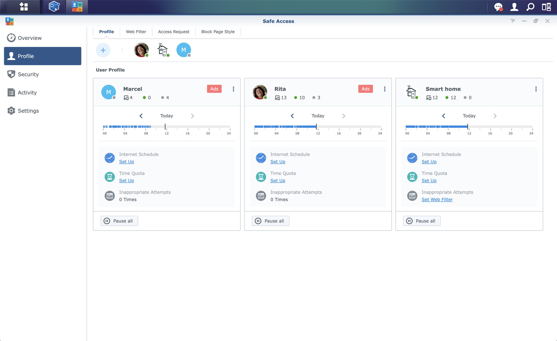 synology router srm safe access