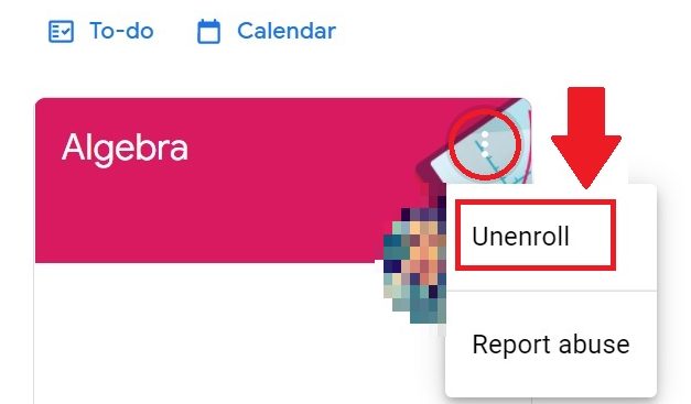 2 google classroom desktop unenroll