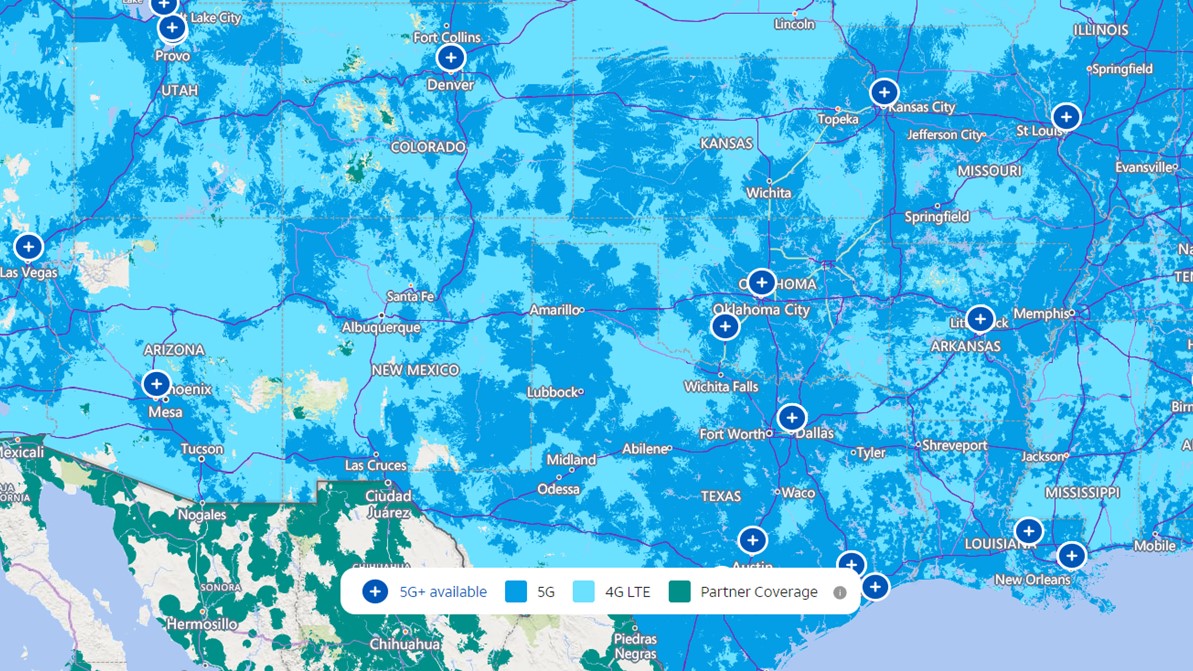 ATT Coverage Map Zoomed In