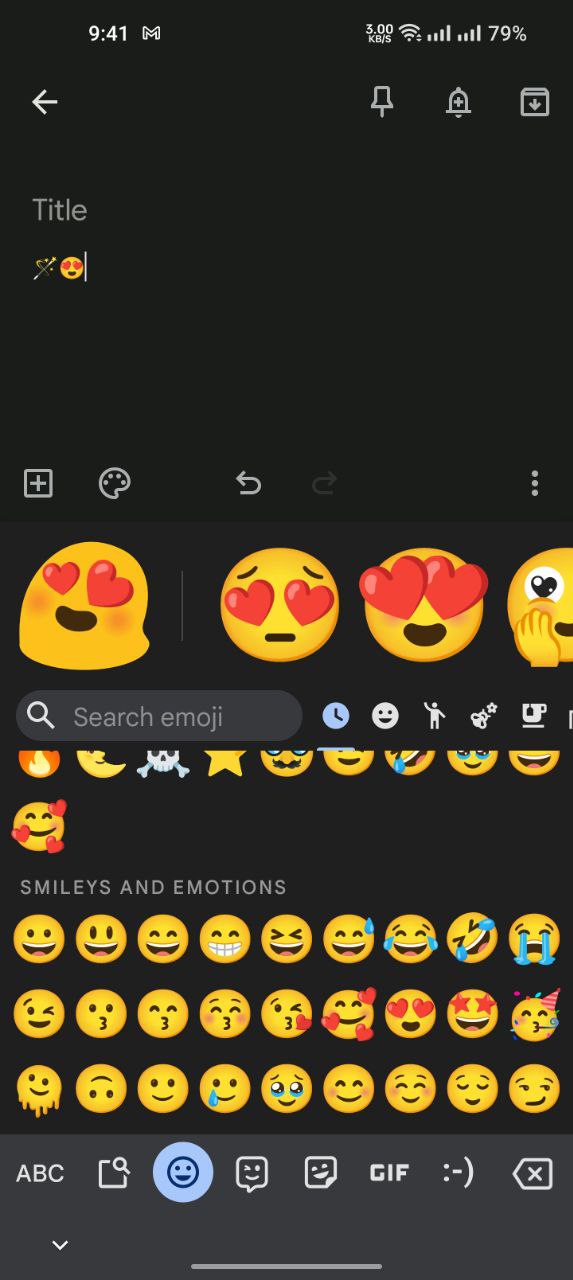 Android Blob emoji with Emoji Kitchen