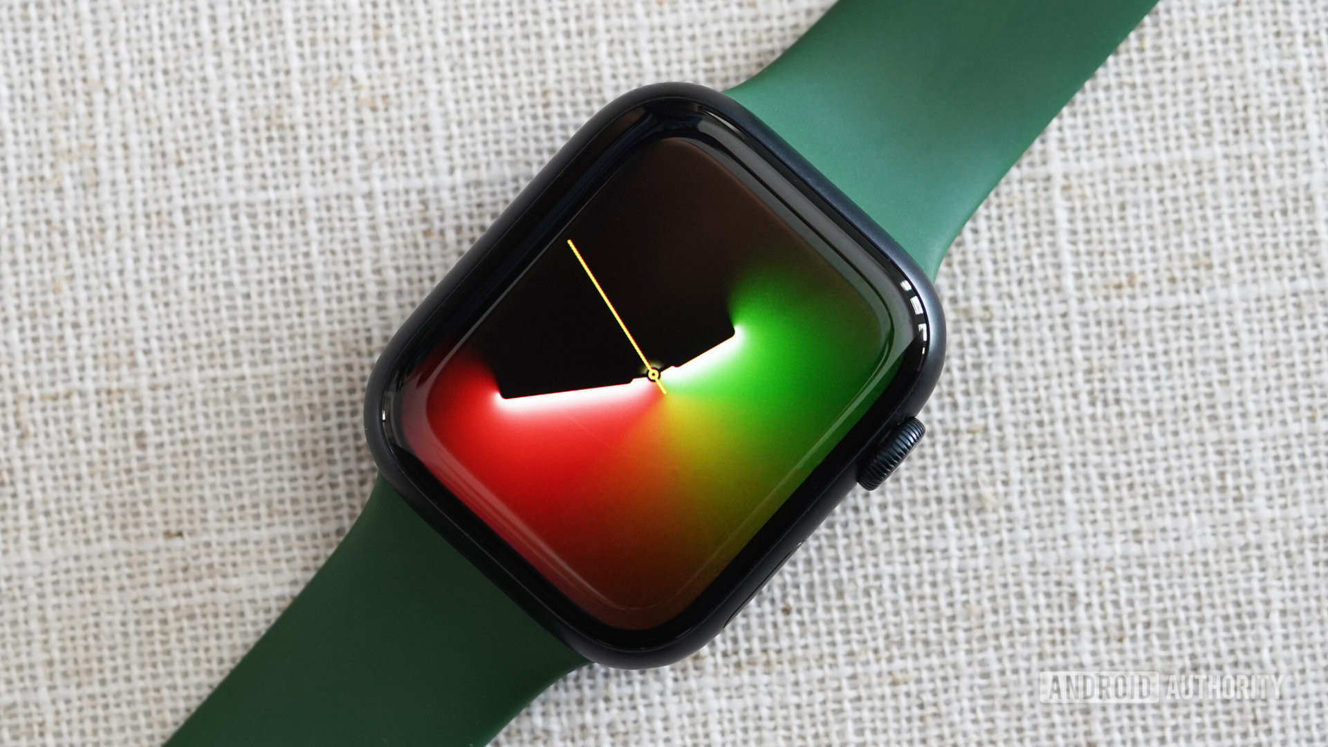 Luces uniformes de la esfera del Apple Watch