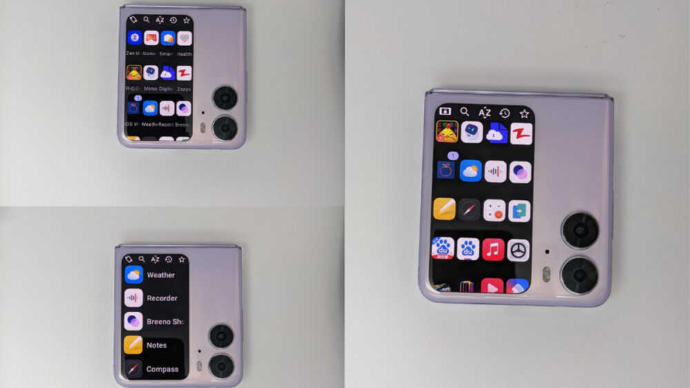 CoverScreen OS turns the Oppo Find N2 Flip's cover display into a mini