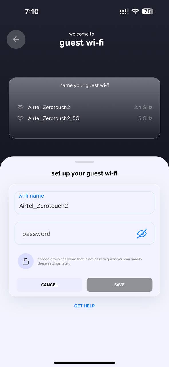 Creating a guest wifi network 1