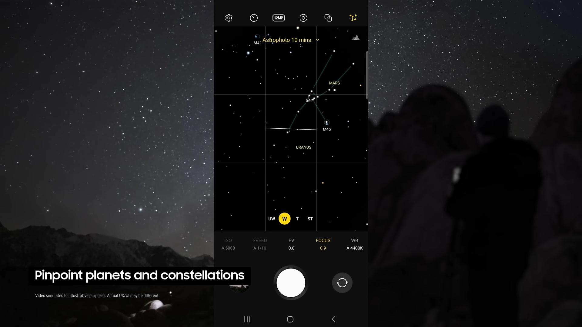 Galaxy S23 Ultra Sky Guide constellation astrophotography