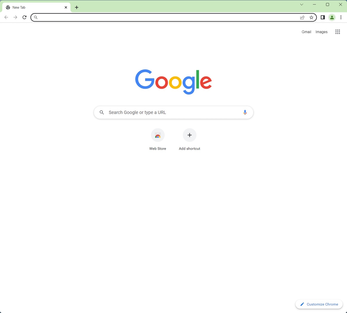 Google Chrome UI