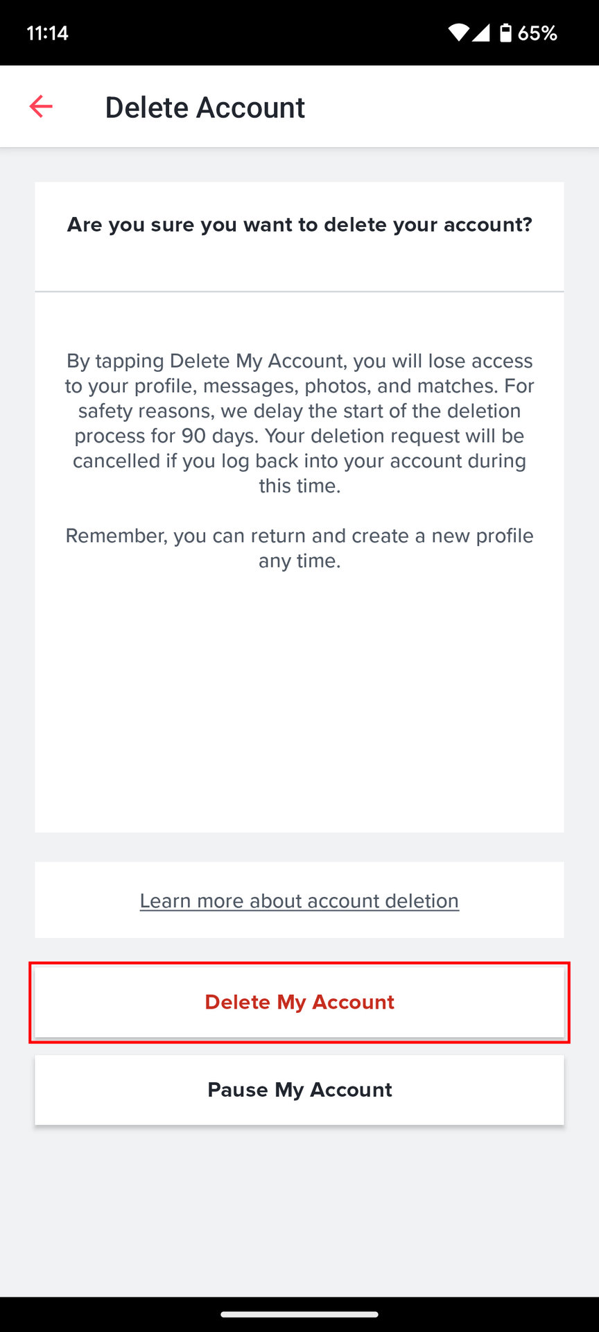 How to delete your Tinder account (5)
