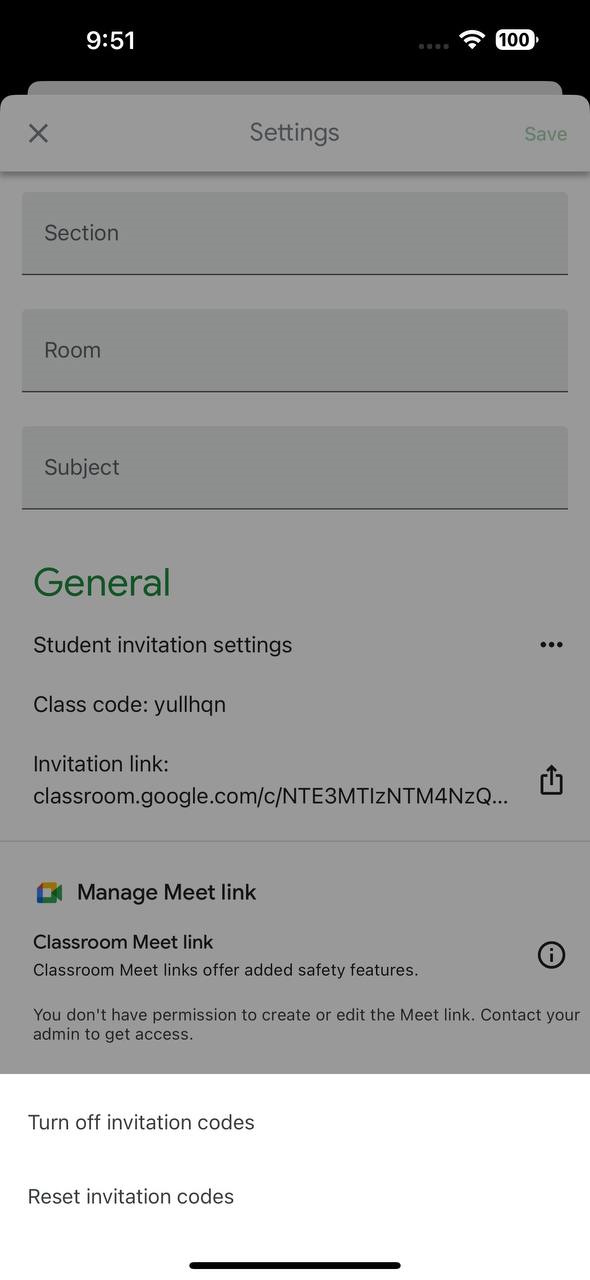 How to invite students to Google Classroom on mobile 3