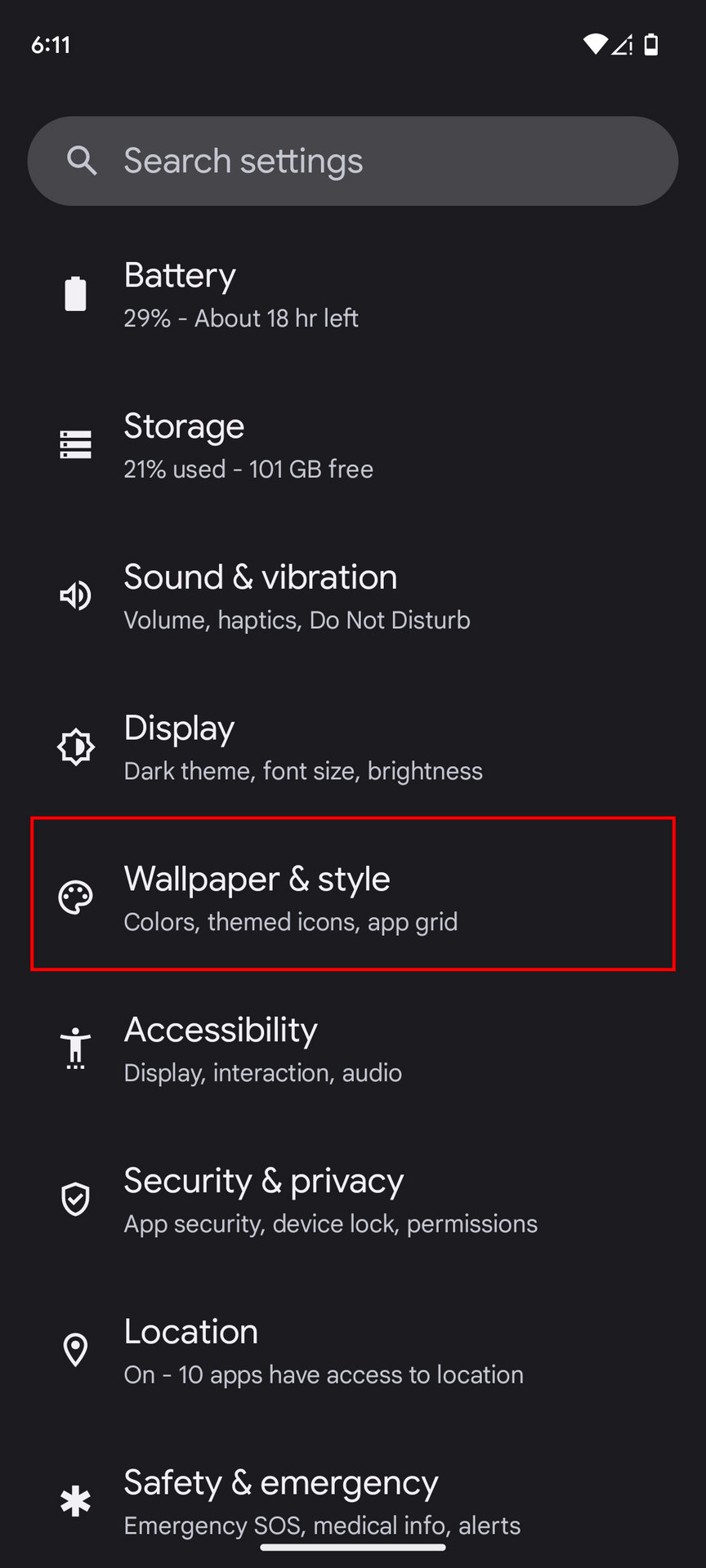 How to set a wallpaper on Android 13 1