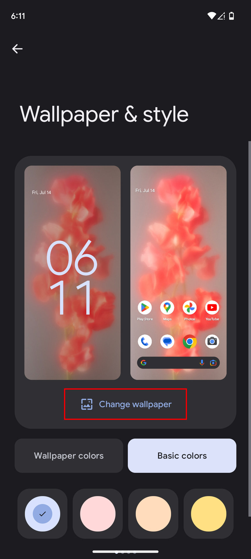 How to set a wallpaper on Android 13 2