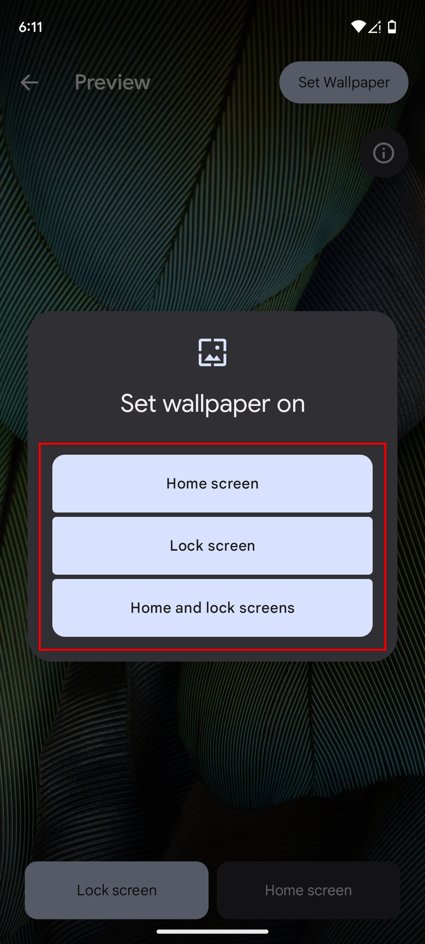 How to set a wallpaper on Android 13 4