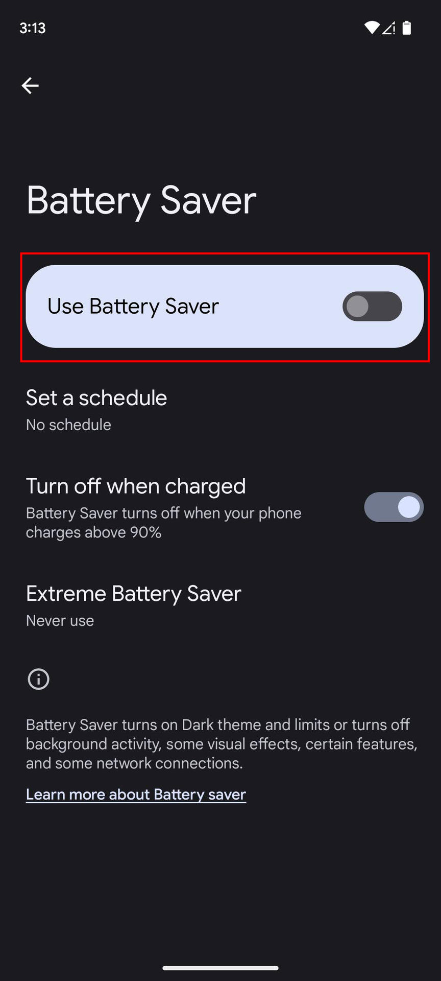 How to turn off Battery Saver and Adaptive Battery (3)