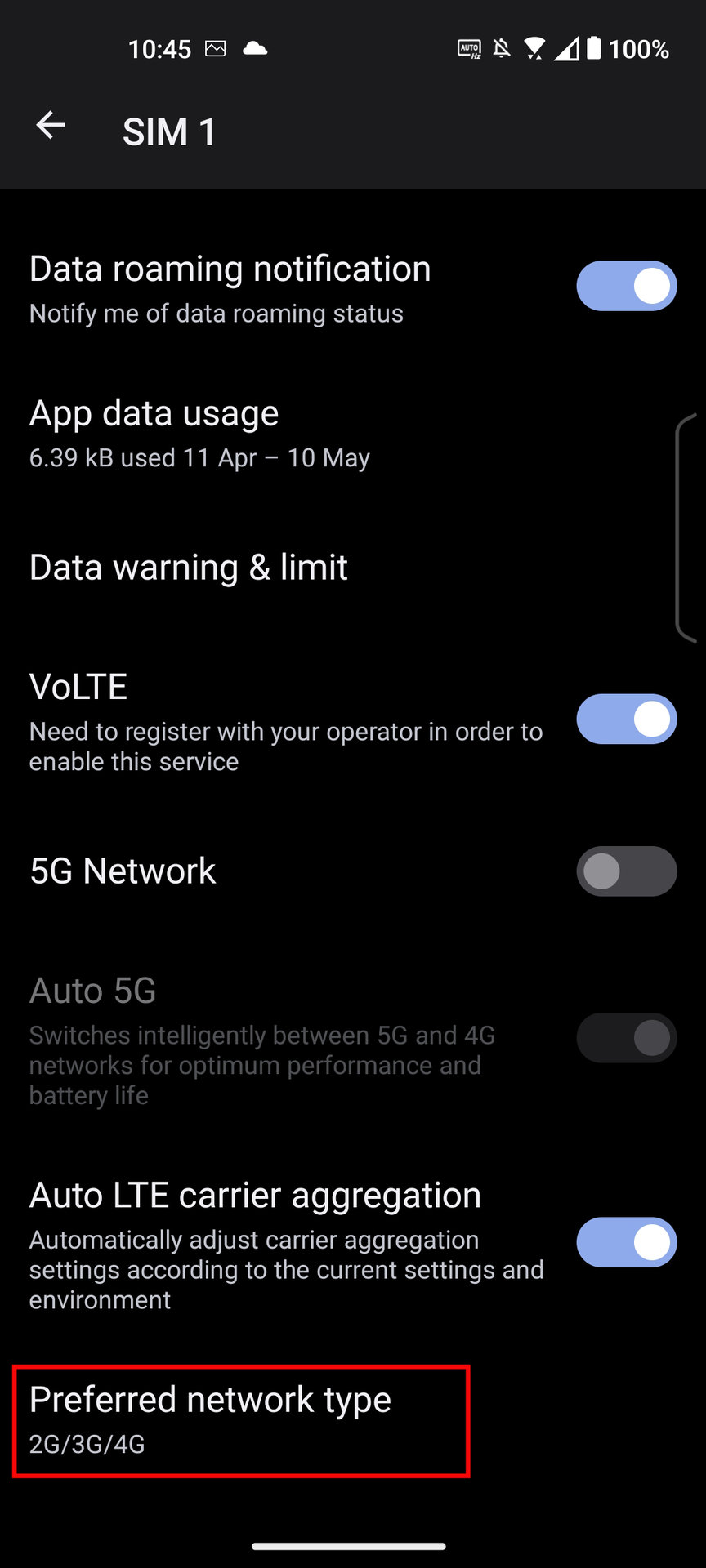 How to turn on 4G LTE on ASUS Zenfone 9 4