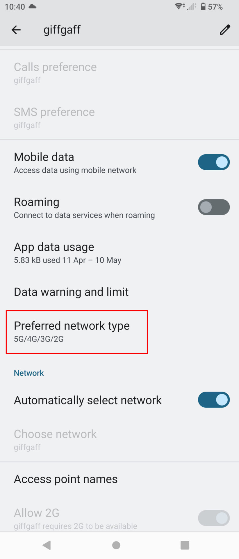 How to turn on 4G LTE on Sony Xperia 1 IV 3
