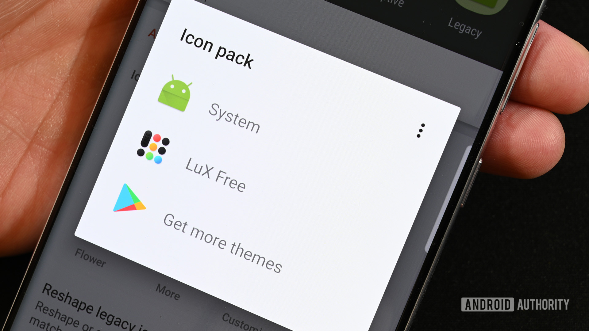 Nova Launcher change icon pack