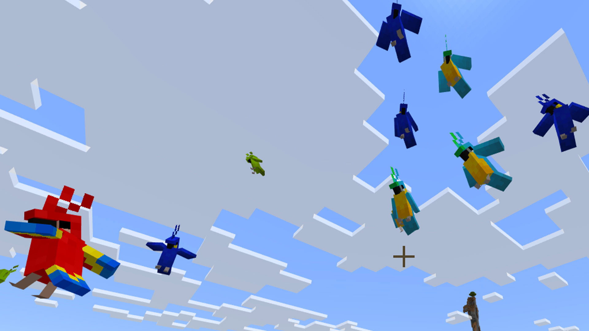 Parrots in Minecraft