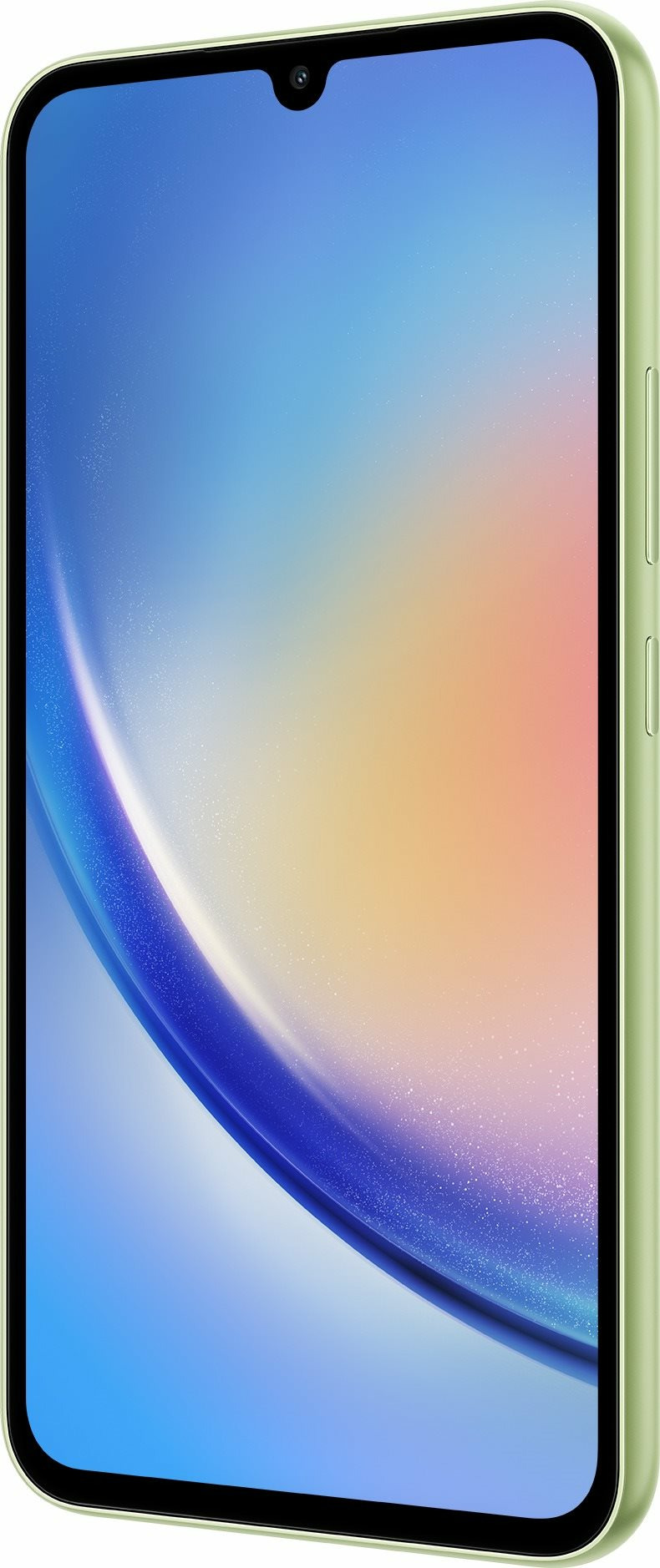 Samsung Galaxy A34 yellow front angled