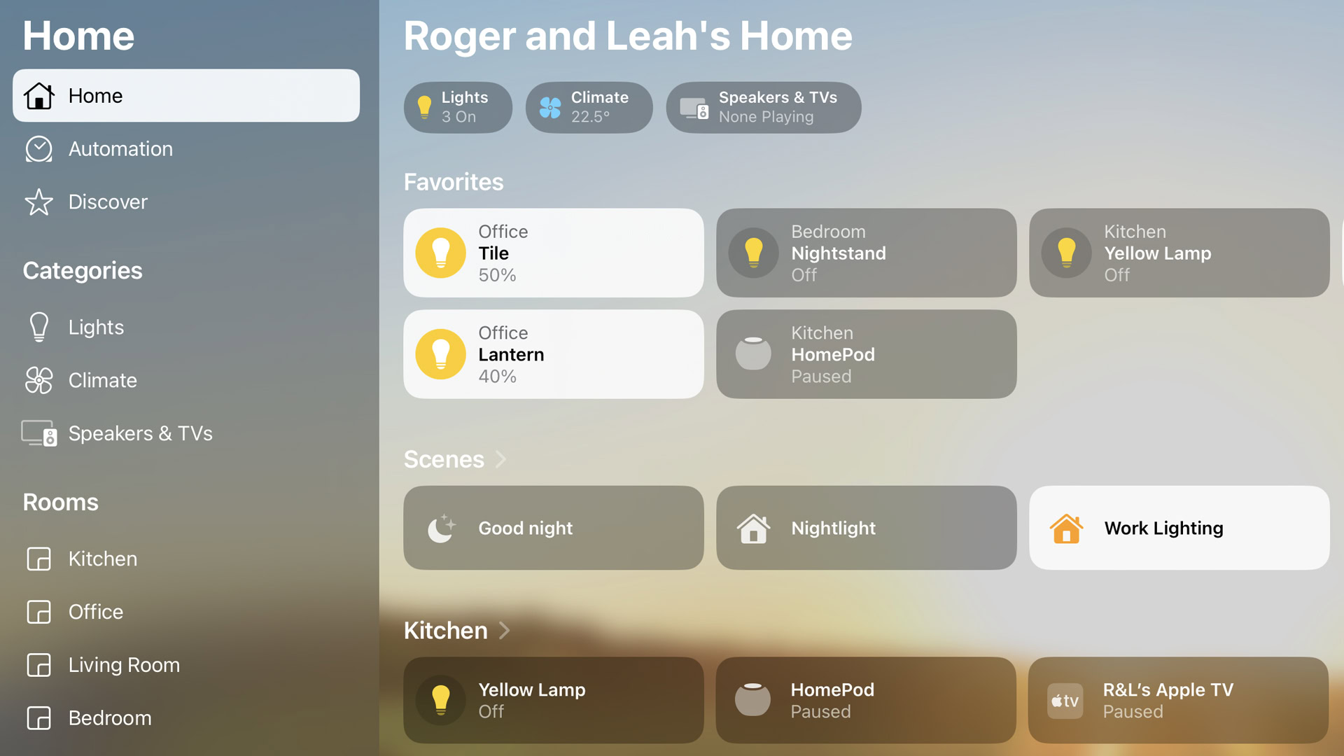 The Apple Home app in iPadOS 16