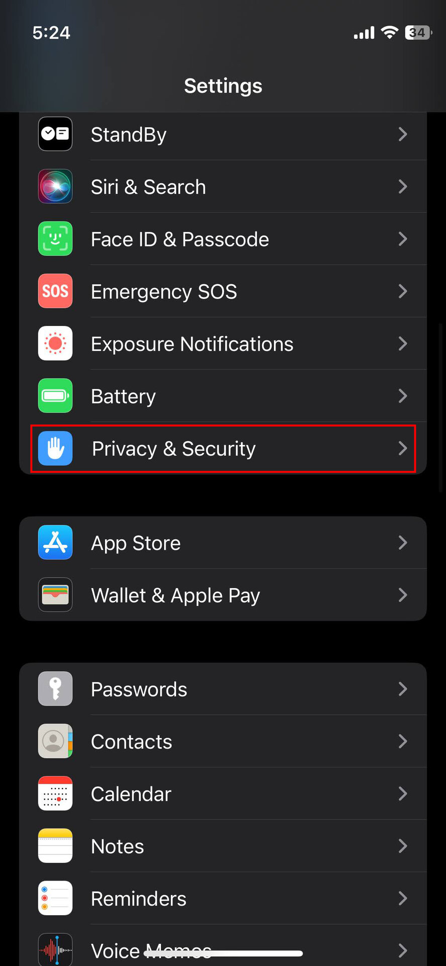 Turn off the use of precise location on an iPhone (1)