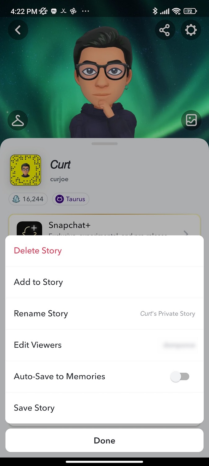 edit your private story