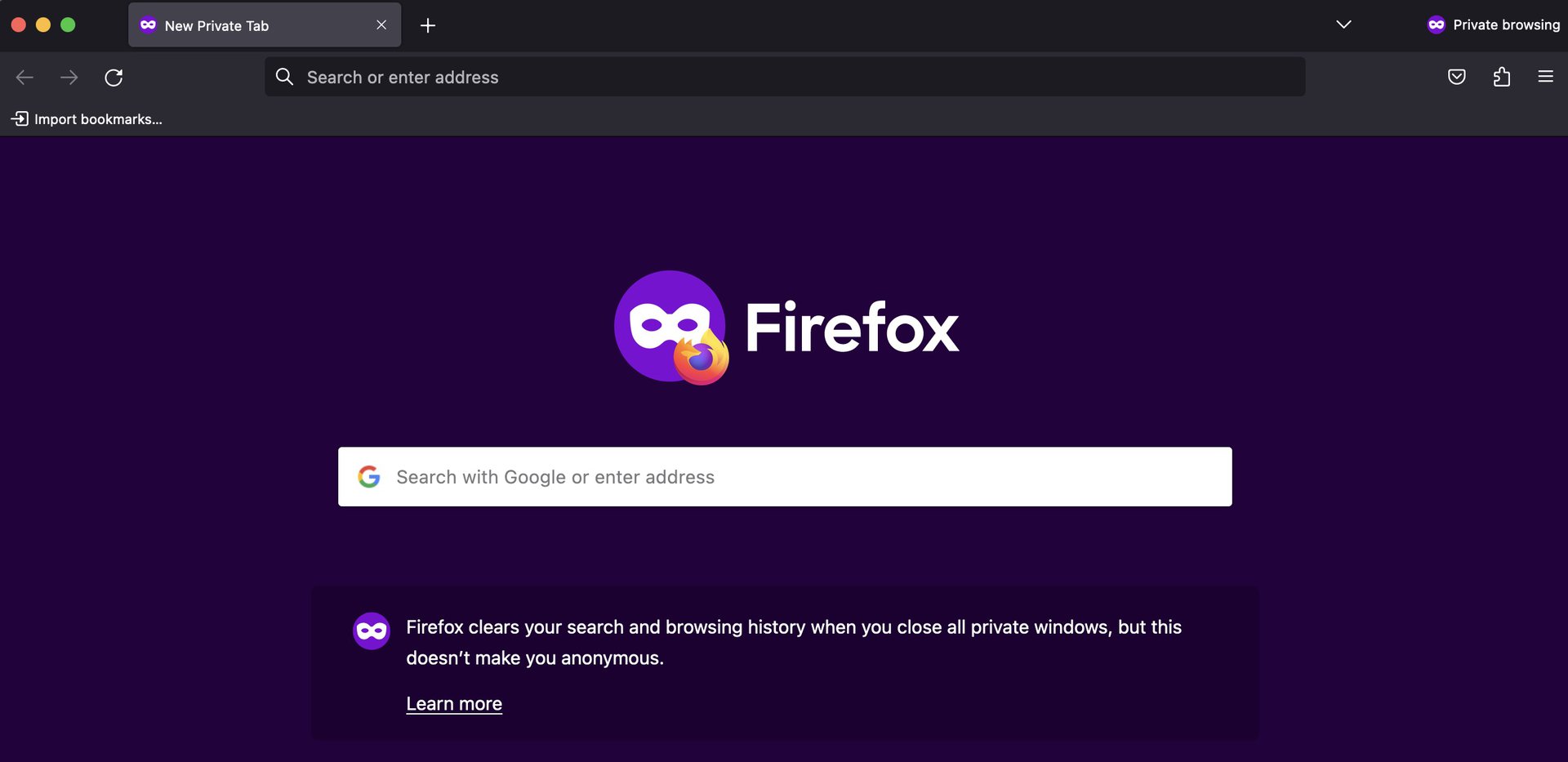 firefox private browsing