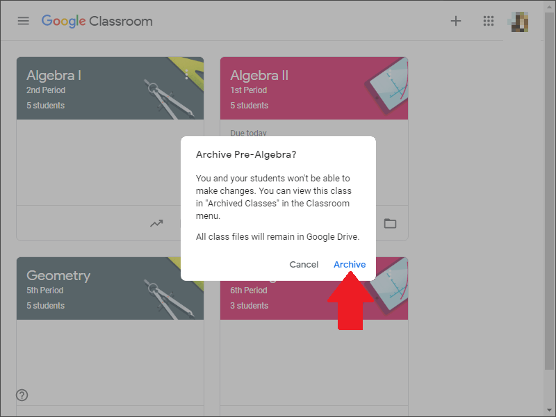 How to archive a Google Classroom as a student Android Authority