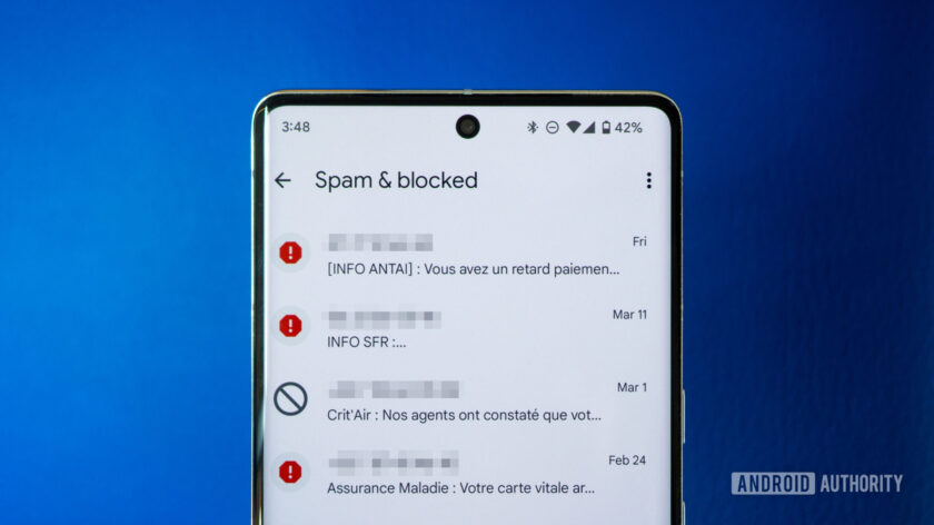 Why can't I sync blocked numbers to a new Android phone?