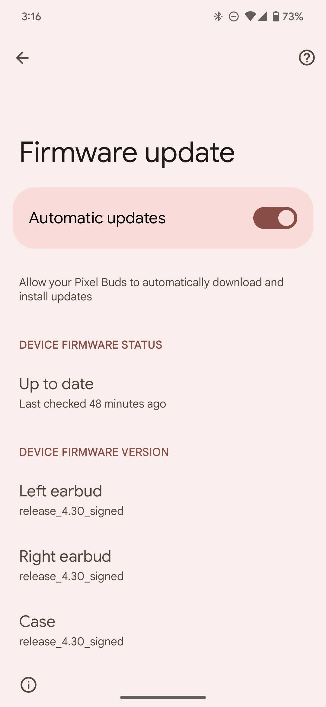 google pixel buds pro app firmware update