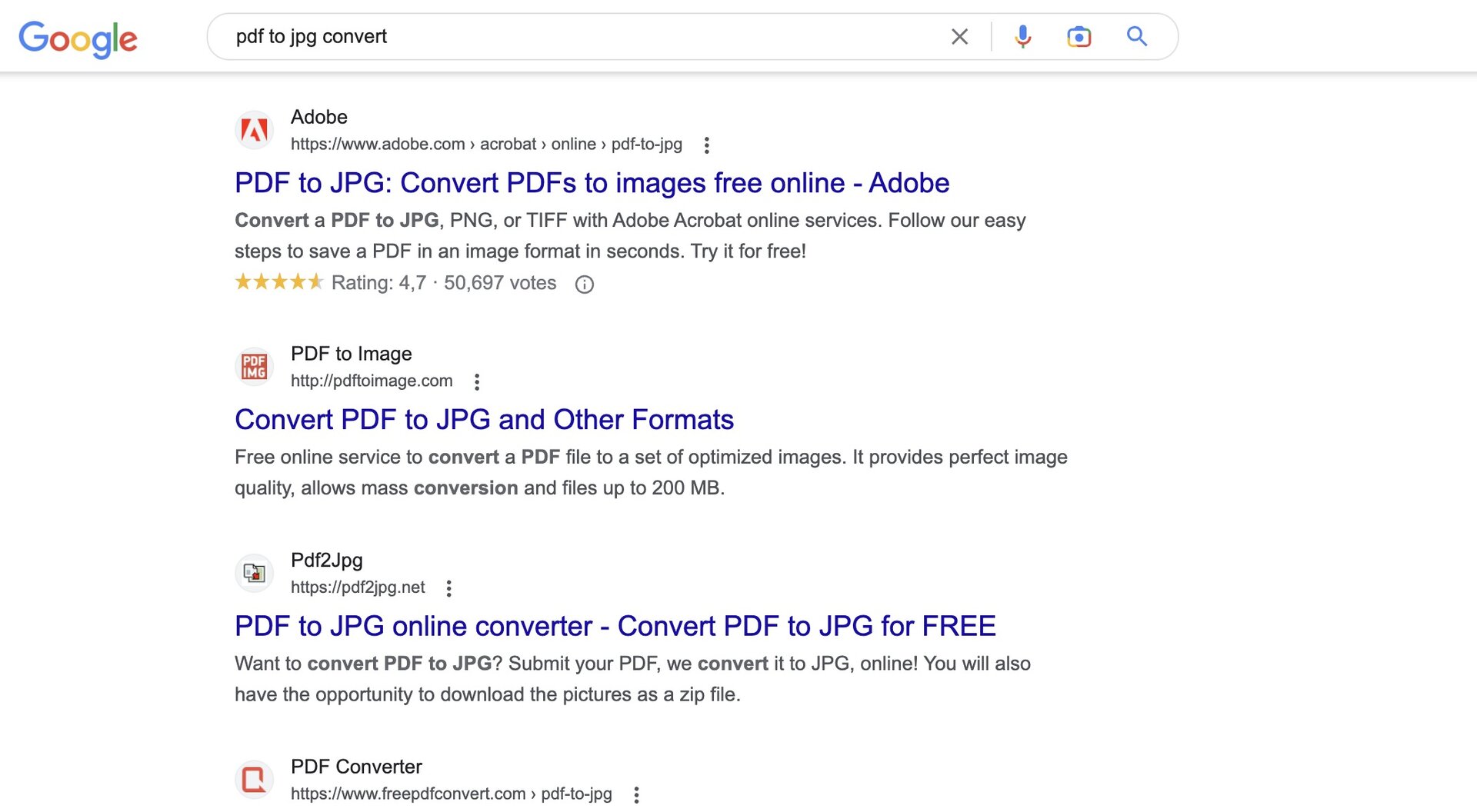 google results pdf to jpg convert